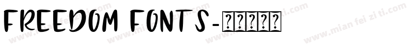 Freedom Fonts字体转换